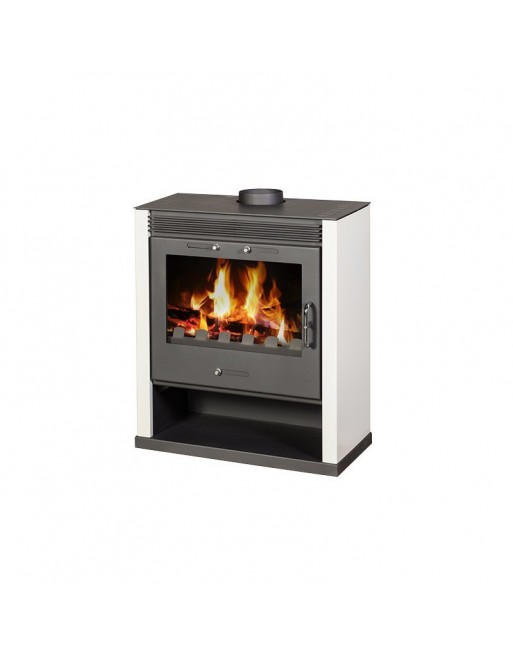 Poêle à bois Belleza Rubin Blanc 21 kW